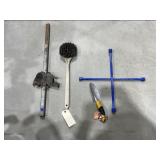 4 Pcs - 4-Way Lug Wrench - Brush - Trowel