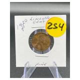 1920-P Lincoln Wheat Cent Fine