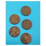 5 - 1956D Lincoln Wheat Cents