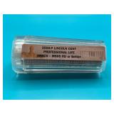 Tube of 2009P Lincoln Cents Professional Life