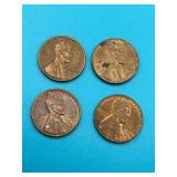 4 - 1958D Lincoln Wheat Cents