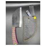 Fixed Blade Knife w/Leather Sheath