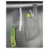Fixed Blade Knife w/Leather Sheath