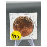 WHITE TAIL DEER .999 PURE COPPER 1OZ
