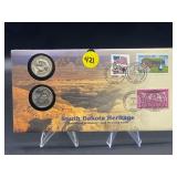 SOTH DAKOTA HERITAGE QUARTERS P&D AND STAMPS