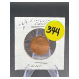 1969-P Lincoln Cent Uncirculated