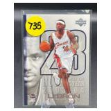 ROOKIE OF THE YEAR CARD UPPERDECK LEBRON JAMES