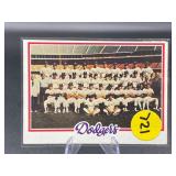 1978 TOPPS LOS ANGELES DODGERS TEAM CARD