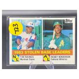 EARLY CARD 1984 TOPPS HOF RICKEY HENDERSON