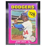 HIGH GRADE VINTAGE 1975 TOPPS LEE LACY