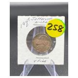 1947-D Jefferson Nickel V Fine