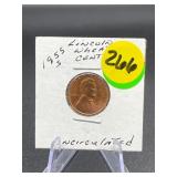 1955-S Lincoln Wheat Cent Uncirculated