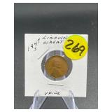 1947-S Lincoln Wheat Cent V Fine