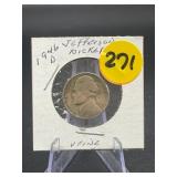 1946-D Jefferson Nickel V Fine