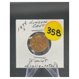 1974-S Lincoln Cent Uncirculated