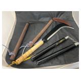 3-Martial Arts Weapons - Nunchaku - Kama Sickles -