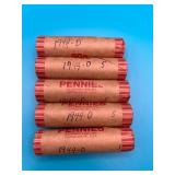5 Rolls - 1944D Wheat Cents