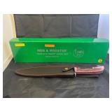 Hen & Rooster Fixed Blade Knife w/Leather Sheath