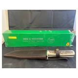 Hen & Rooster Fixed Blade Knife w/Leather Sheath