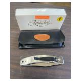 Junglee Marshall Folding Knife w/Leather Pouch