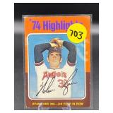 1975 TOPPS HOF NOLAN RYAN CARD