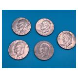 5 - 1974 Eisenhower Dollar Coins