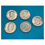 5 - 1974 Eisenhower Dollar Coins