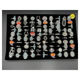 Tray of Silver Toned Rings