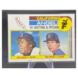 1982 TOPPS HOF ROD CAREW CARD