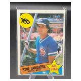 EARLY CARD 1985 TOPPS HOF RYNE SANDBERG CARD