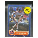 ROOKIE CARD 1986 FLEER LENNY DYKSTRA