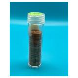 Partial Tube 1956D Uncirculated Wheat Cents