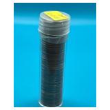 Tube of 1957D Uncirculated Wheat Cents
