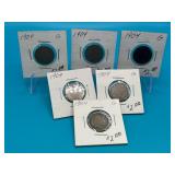 6 - 1904 V Nickels