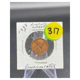 1958-P Lincoln Wheat Cent Uncirculated