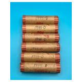 6 Rolls - 1944D Lincoln Wheat Cents