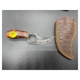 Fixed Blade Knife w/Leather Sheath