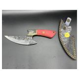 Fixed Blade Knife w/Leather Sheath