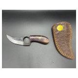 Fixed Blade Knife w/Leather Sheath