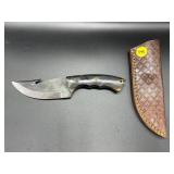 Fixed Blade Knife w/Leather Sheath