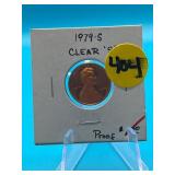 1979 S Penny Proof Clear "S"