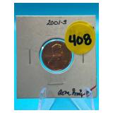 2001 S Penny Gem Proof