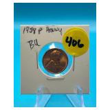 1958 P Penny BU