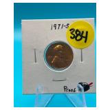 1971 S Penny Proof BU