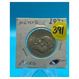 1971 1 Peso Mexico XF