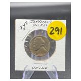 1948-S Jefferson Nickel V Fine