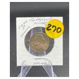 1946-P Jefferson Nickel V fine