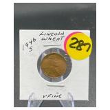 1946-S Lincoln Cent V Fine