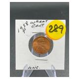 1958-P Lincoln Wheat Cent Uncirculated