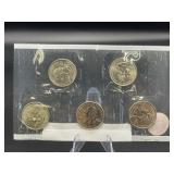 5 Pc Set 1999-P Washington Quarters BU